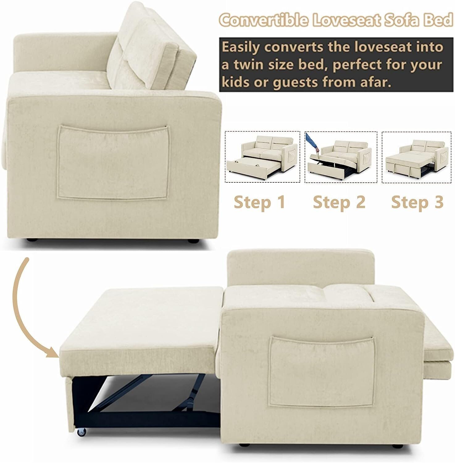 Convertible sofa bed